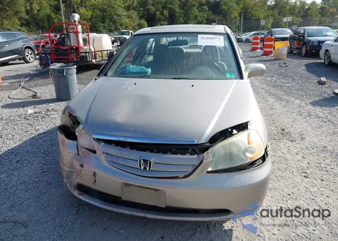 2001 Honda Civic Ex z USA, uszkodzony, nr VIN 1HGES26701L047885